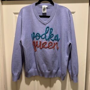 Queen of Sparkles 👑👑Vodka Queen 🌟Purple Sweater